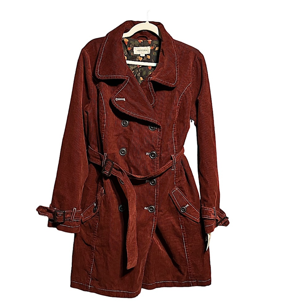 Merona Corduroy mid length trench coat